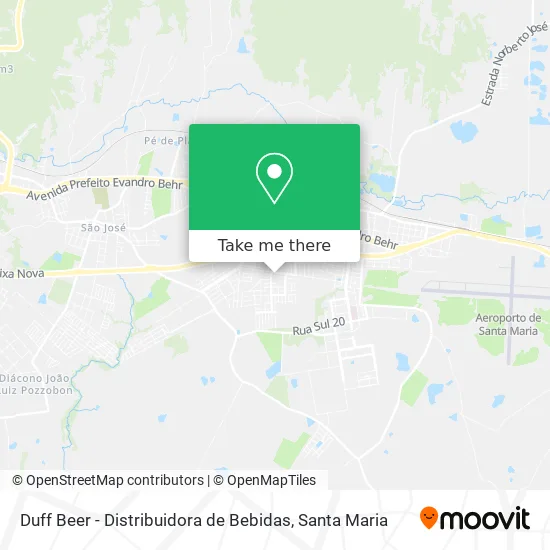 Duff Beer - Distribuidora de Bebidas map