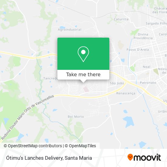 Ótimu's Lanches Delivery map