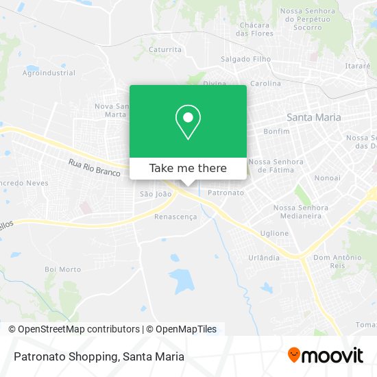 Patronato Shopping map