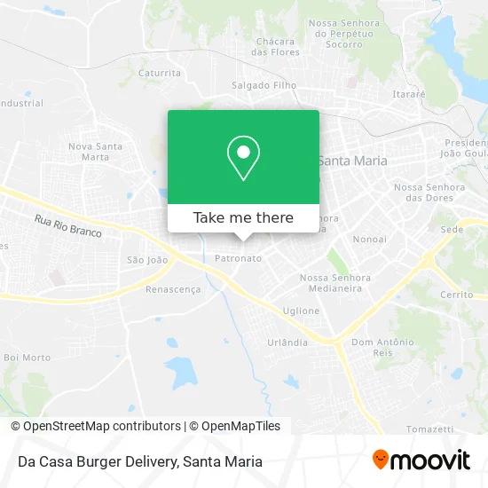 Da Casa Burger Delivery map