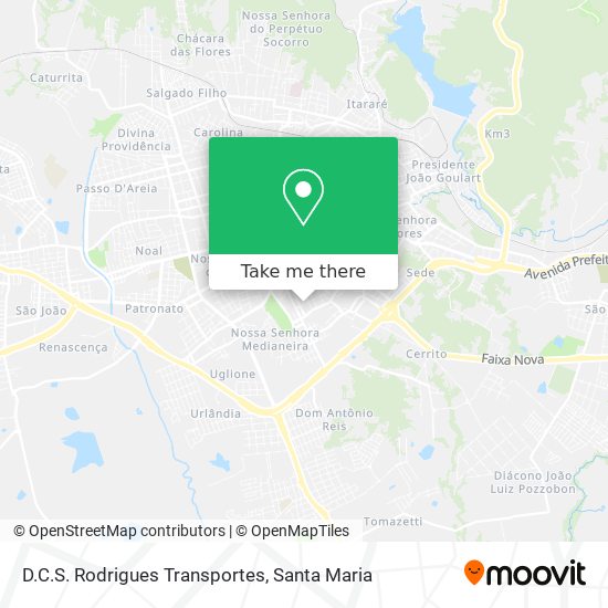 D.C.S. Rodrigues Transportes map