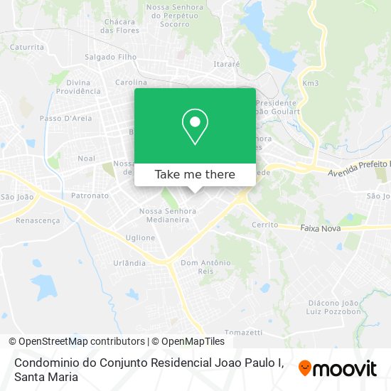 Condominio do Conjunto Residencial Joao Paulo I map