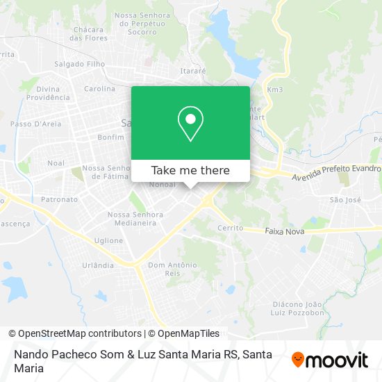 Nando Pacheco Som & Luz Santa Maria RS map