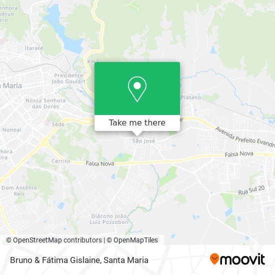 Mapa Bruno & Fátima Gislaine