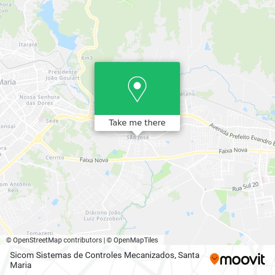 Mapa Sicom Sistemas de Controles Mecanizados