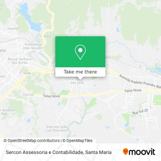 Mapa Sercon Assessoria e Contabilidade