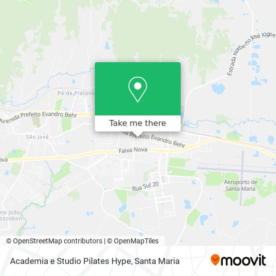 Academia e Studio Pilates Hype map