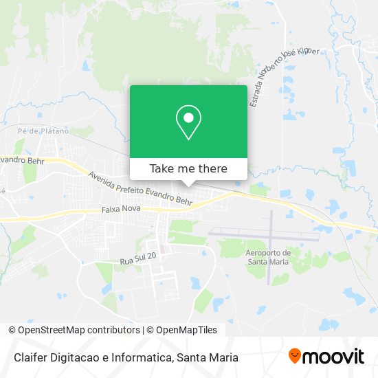 Claifer Digitacao e Informatica map
