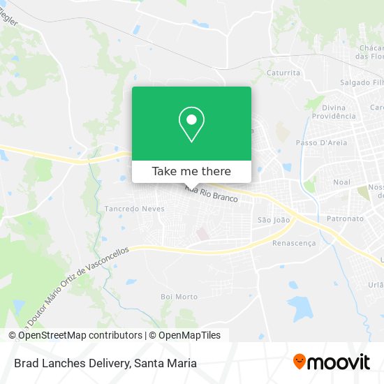 Brad Lanches Delivery map