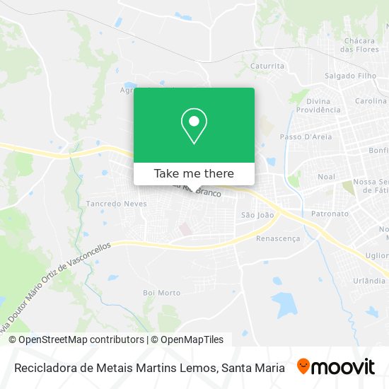 Recicladora de Metais Martins Lemos map