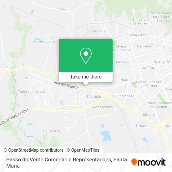 Passo do Verde Comercio e Representacoes map