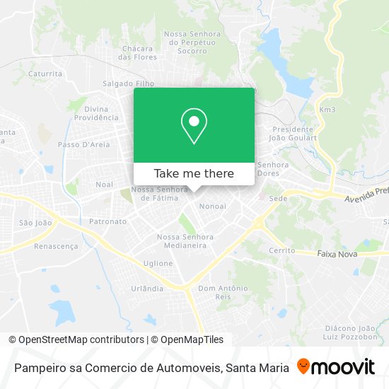 Pampeiro sa Comercio de Automoveis map