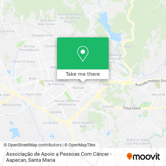 Associação de Apoio a Pessoas Com Câncer - Aapecan map