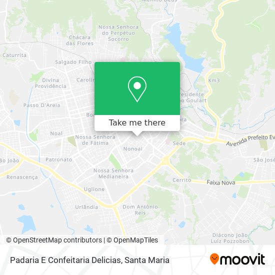 Padaria E Confeitaria Delicias map