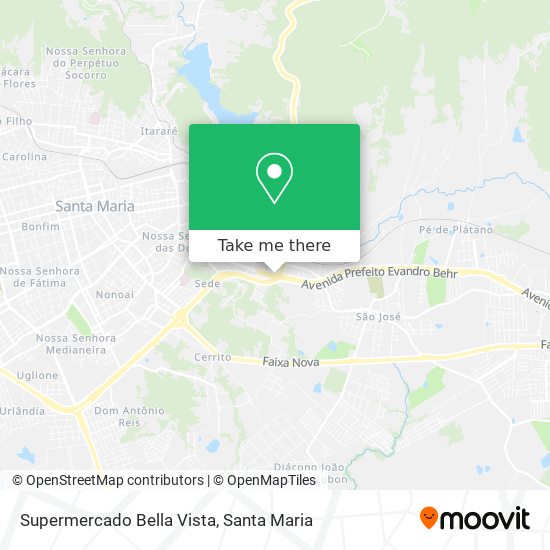 Mapa Supermercado Bella Vista