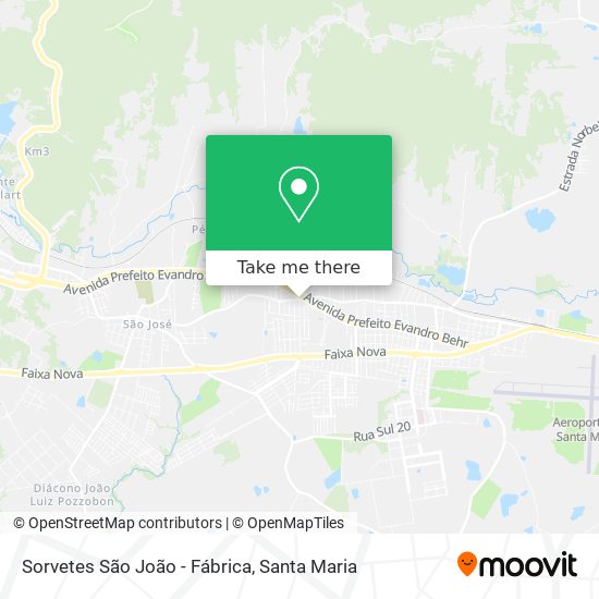 Sorvetes São João - Fábrica map