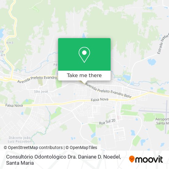 Mapa Consultório Odontológico Dra. Daniane D. Noedel