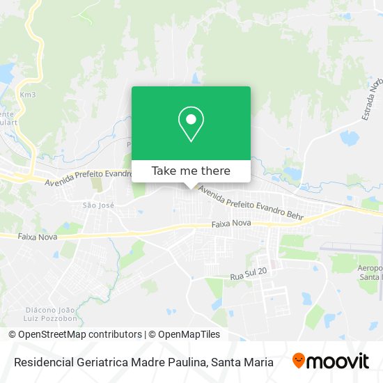 Mapa Residencial Geriatrica Madre Paulina