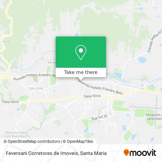 Mapa Feversani Corretores de Imoveis