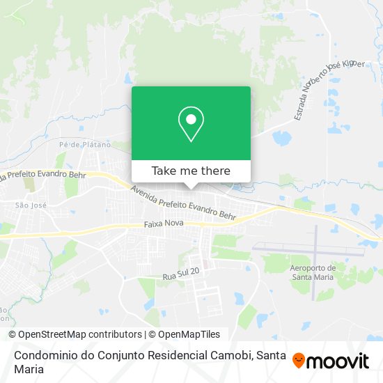 Condominio do Conjunto Residencial Camobi map