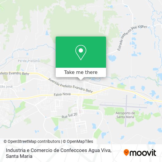 Industria e Comercio de Confeccoes Agua Viva map