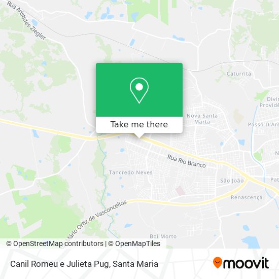Canil Romeu e Julieta Pug map