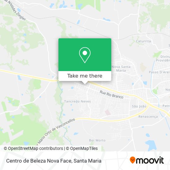Centro de Beleza Nova Face map