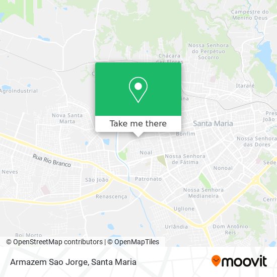 Armazem Sao Jorge map