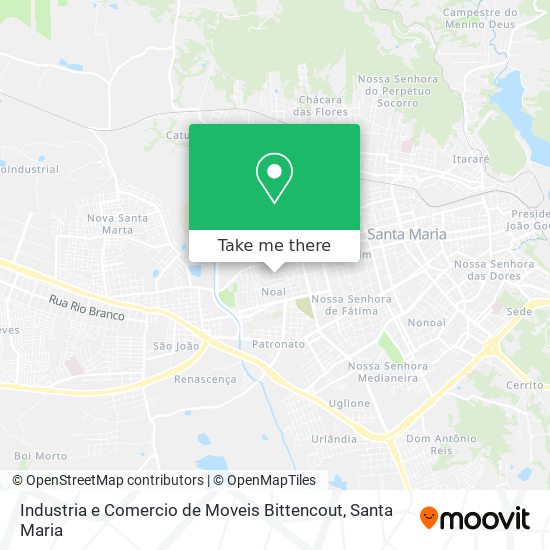 Mapa Industria e Comercio de Moveis Bittencout