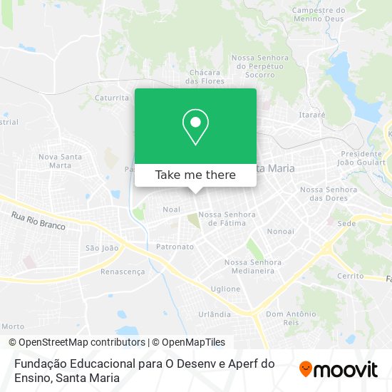 Fundação Educacional para O Desenv e Aperf do Ensino map