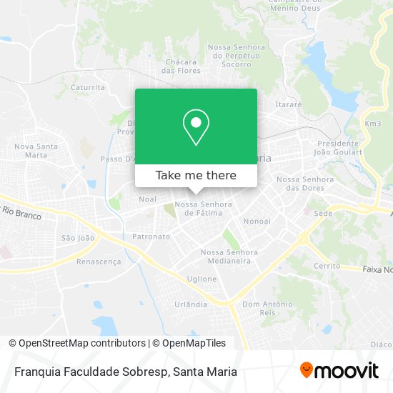 Franquia Faculdade Sobresp map