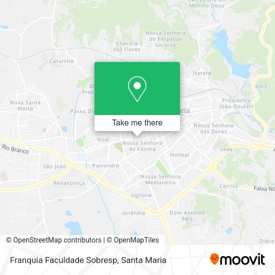 Franquia Faculdade Sobresp map
