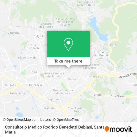 Mapa Consultório Médico Rodrigo Benedetti Debiasi