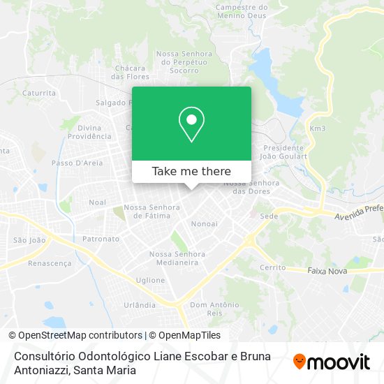 Mapa Consultório Odontológico Liane Escobar e Bruna Antoniazzi