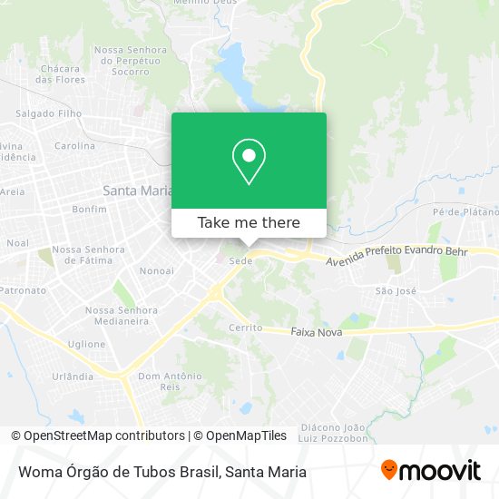 Woma Órgão de Tubos Brasil map