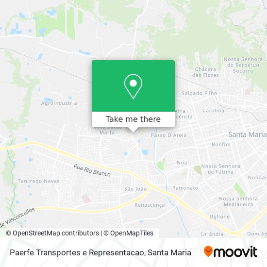 Paerfe Transportes e Representacao map