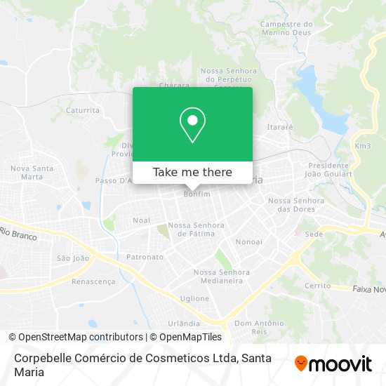 Mapa Corpebelle Comércio de Cosmeticos Ltda