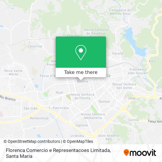 Florenca Comercio e Representacoes Limitada map