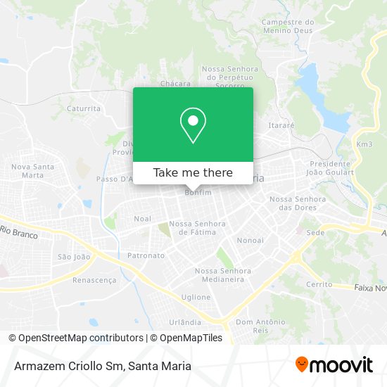 Armazem Criollo Sm map