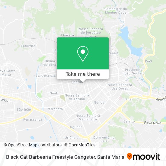 Mapa Black Cat Barbearia Freestyle Gangster