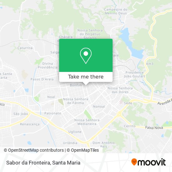 Sabor da Fronteira map