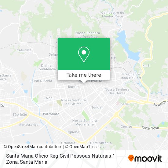 Mapa Santa Maria Oficio Reg Civil Pessoas Naturais 1 Zona