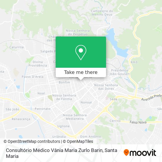 Mapa Consultório Médico Vânia Maria Zurlo Barin