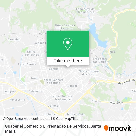 Mapa Guaberlei Comercio E Prestacao De Servicos