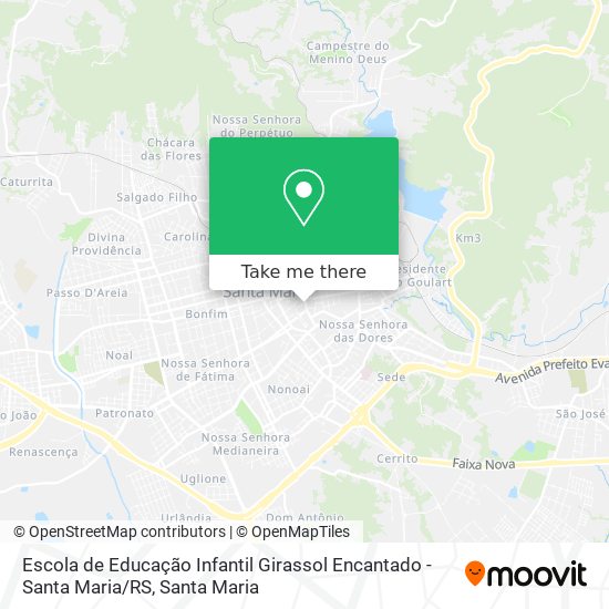 Escola de Educação Infantil Girassol Encantado - Santa Maria / RS map
