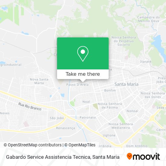 Gabardo Service Assistencia Tecnica map
