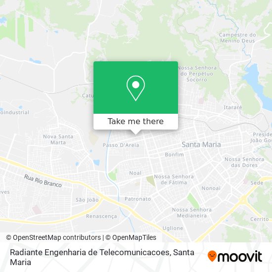 Radiante Engenharia de Telecomunicacoes map