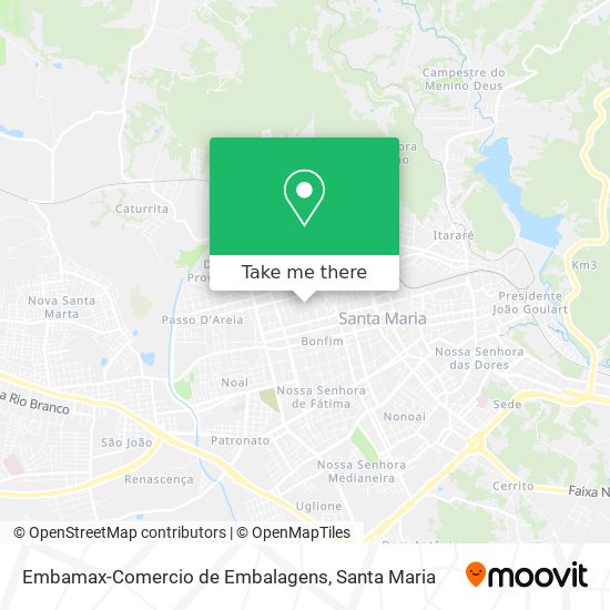 Mapa Embamax-Comercio de Embalagens