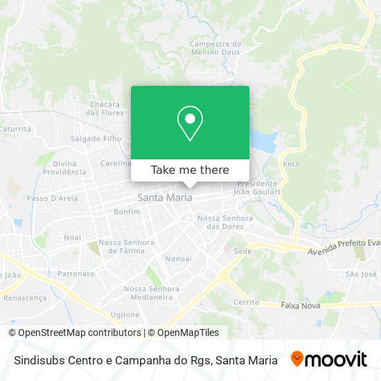 Mapa Sindisubs Centro e Campanha do Rgs