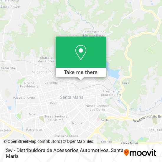 Mapa Sw - Distribuidora de Acessorios Automotivos